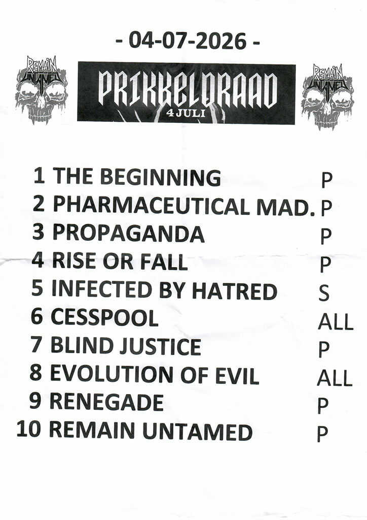 setlist-remain-untamed-04-07-2026--the-crafft-breda